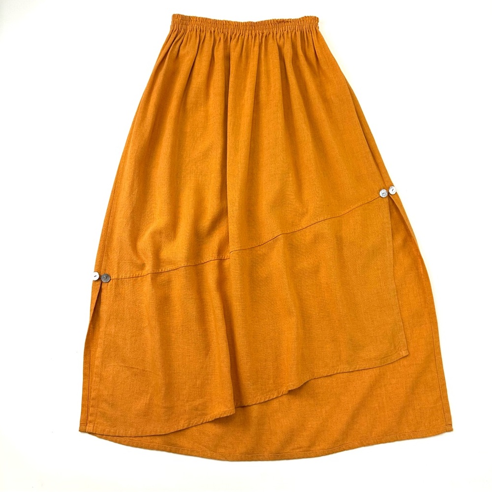 Women's Maxi Skirt in Mustard Orange